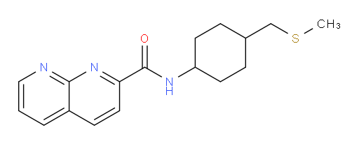 N-(4-((methylthio)methyl)cyclohexyl)-1,8-naphthyridine-2-carboxamide