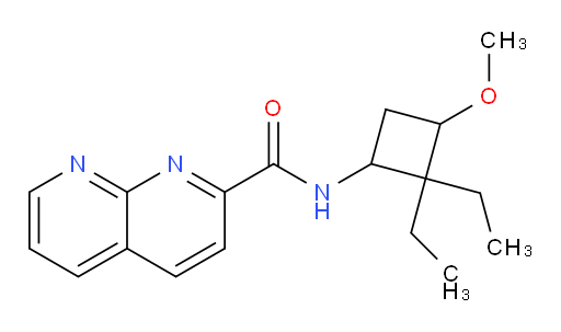 N-(2,2-diethyl-3-methoxycyclobutyl)-1,8-naphthyridine-2-carboxamide