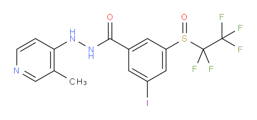 3-iodo-N'-(3-methylpyridin-4-yl)-5-((perfluoroethyl)sulfinyl)benzohydrazide