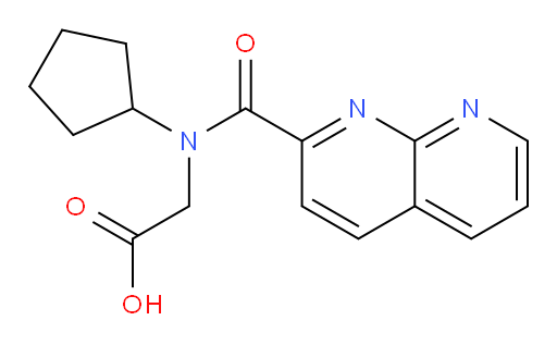 2-(N-cyclopentyl-1,8-naphthyridine-2-carboxamido)acetic acid