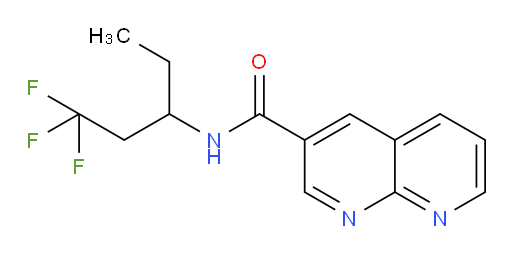 N-(1,1,1-trifluoropentan-3-yl)-1,8-naphthyridine-3-carboxamide