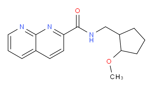 N-((2-methoxycyclopentyl)methyl)-1,8-naphthyridine-2-carboxamide