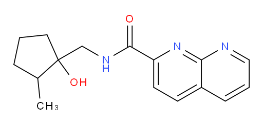 N-((1-hydroxy-2-methylcyclopentyl)methyl)-1,8-naphthyridine-2-carboxamide
