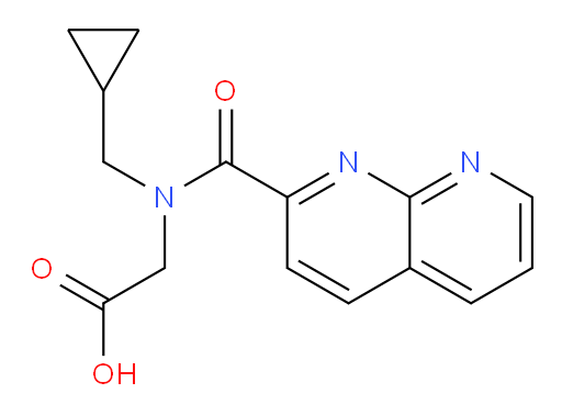 2-(N-(cyclopropylmethyl)-1,8-naphthyridine-2-carboxamido)acetic acid