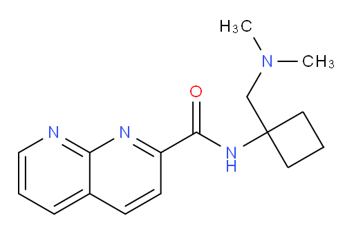 N-(1-((dimethylamino)methyl)cyclobutyl)-1,8-naphthyridine-2-carboxamide