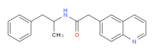 N-(1-phenylpropan-2-yl)-2-(quinolin-6-yl)acetamide