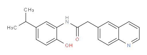 N-(2-hydroxy-5-isopropylphenyl)-2-(quinolin-6-yl)acetamide