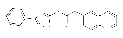 N-(3-phenyl-1,2,4-thiadiazol-5-yl)-2-(quinolin-6-yl)acetamide