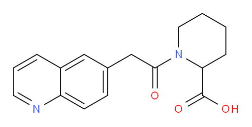 1-(2-(quinolin-6-yl)acetyl)piperidine-2-carboxylic acid