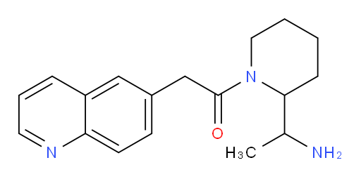 1-(2-(1-aminoethyl)piperidin-1-yl)-2-(quinolin-6-yl)ethanone