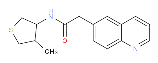 N-(4-methyltetrahydrothiophen-3-yl)-2-(quinolin-6-yl)acetamide