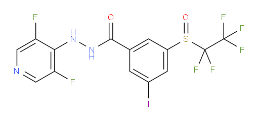 N'-(3,5-difluoropyridin-4-yl)-3-iodo-5-((perfluoroethyl)sulfinyl)benzohydrazide