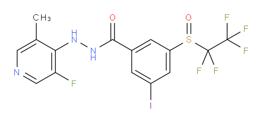 N'-(3-fluoro-5-methylpyridin-4-yl)-3-iodo-5-((perfluoroethyl)sulfinyl)benzohydrazide