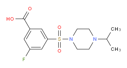3-fluoro-5-((4-isopropylpiperazin-1-yl)sulfonyl)benzoic acid