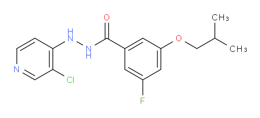 N'-(3-chloropyridin-4-yl)-3-fluoro-5-isobutoxybenzohydrazide