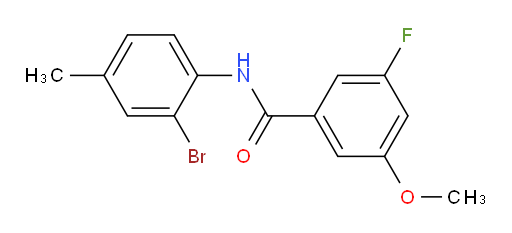 N-(2-bromo-4-methylphenyl)-3-fluoro-5-methoxybenzamide