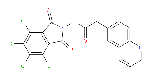 4,5,6,7-tetrachloro-1,3-dioxoisoindolin-2-yl 2-(quinolin-6-yl)acetate