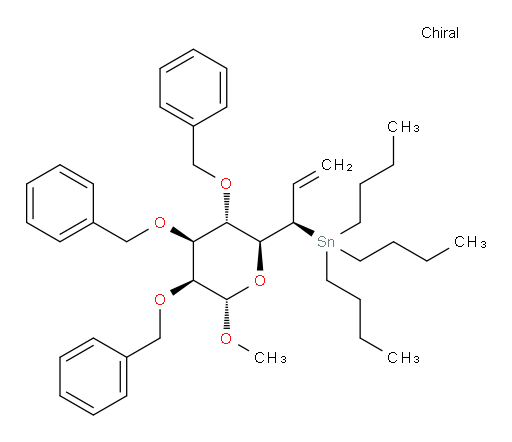 三丁基((R)-1-((2S,3S,4S,5S,6S)-3,4,5-三(苄氧基)-6-甲氧基四氢-2H-吡喃-2-基)烯丙基)锡烷