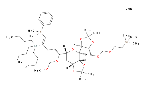 (2-((((4R,5S)-5-((3aR,4R,6R,7aR)-6-((R,Z)-5-(二甲基(苯基)硅烷基)-1-(甲氧基甲氧基)-4-(三丁基锡基)戊-4-烯-1-基)-2,2-二甲基四氢-3aH-[1,3]二氧杂环戊烷并[4,5-c]吡喃-4-基)-2,2-二甲基-1,3-二氧杂环戊烷-4-基)甲氧基)甲氧基)乙基)三甲基硅烷