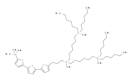 ((methyl(3-(5''-(trimethylstannyl)-[2,2':5',2''-terthiophen]-5-yl)propyl)silanediyl)bis(hexane-6,1-diyl))bis(dihexyl(methyl)silane)