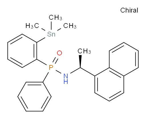 N-((S)-1-(naphthalen-1-yl)ethyl)-P-phenyl-P-(2-(trimethylstannyl)phenyl)phosphinic amide