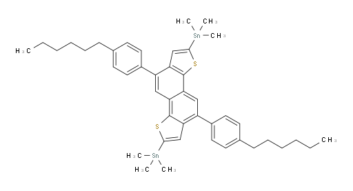 (5,10-bis(4-hexylphenyl)naphtho[1,2-b:5,6-b']dithiophene-2,7-diyl)bis(trimethylstannane)