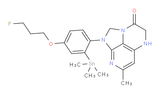 1-(4-(3-fluoropropoxy)-2-(trimethylstannyl)phenyl)-7-methyl-4,5-dihydro-1H-1,2a,5,8-tetraazaacenaphthylen-3(2H)-one
