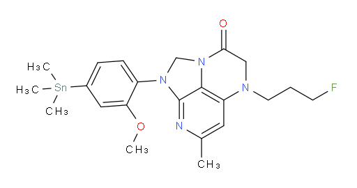 5-(3-fluoropropyl)-1-(2-methoxy-4-(trimethylstannyl)phenyl)-7-methyl-4,5-dihydro-1H-1,2a,5,8-tetraazaacenaphthylen-3(2H)-one