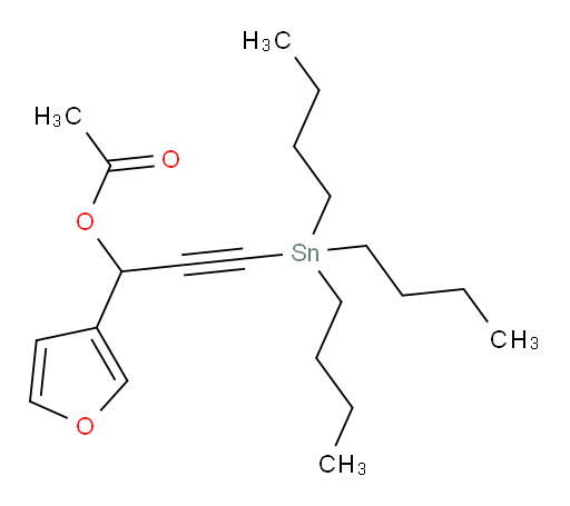 1-(furan-3-yl)-3-(tributylstannyl)prop-2-yn-1-yl acetate