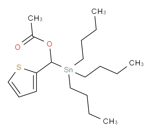 thiophen-2-yl(tributylstannyl)methyl acetate