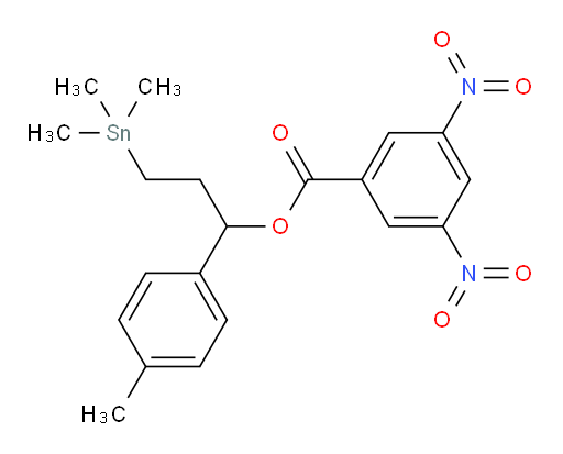 1-(对甲苯基)-3-(三甲基锡基)丙基 3,5-二硝基苯甲酸酯