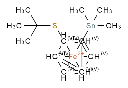 Ferrocene, 1-[(1,1-dimethylethyl)thio]-2-(trimethylstannyl)-, stereoisomer