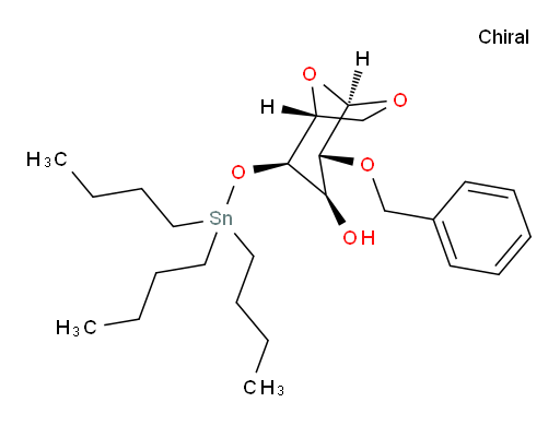 (1R,2R,3R,4R,5R)-4-(benzyloxy)-2-((tributylstannyl)oxy)-6,8-dioxabicyclo[3.2.1]octan-3-ol
