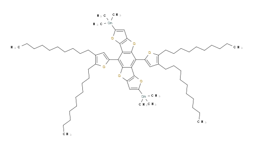 1,1′-[5,10-Bis(4,5-didecyl-2-thienyl)dithieno[2,3-d:2′,3′-d′]benzo[1,2-b:4,5-b′]dithiophene-2,7-diyl]bis[1,1,1-trimethylstannane]