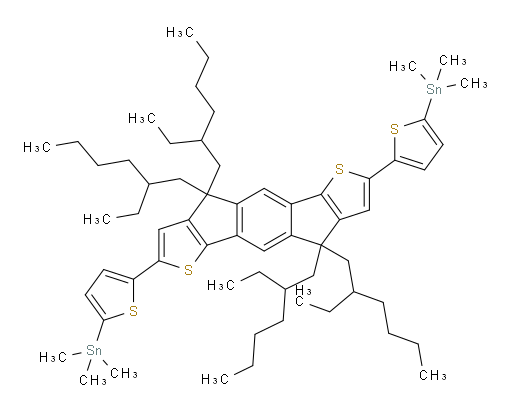 (5,5'-(4,4,9,9-tetrakis(2-ethylhexyl)-4,9-dihydro-s-indaceno[1,2-b:5,6-b']dithiophene-2,7-diyl)bis(thiophene-5,2-diyl))bis(trimethylstannane)