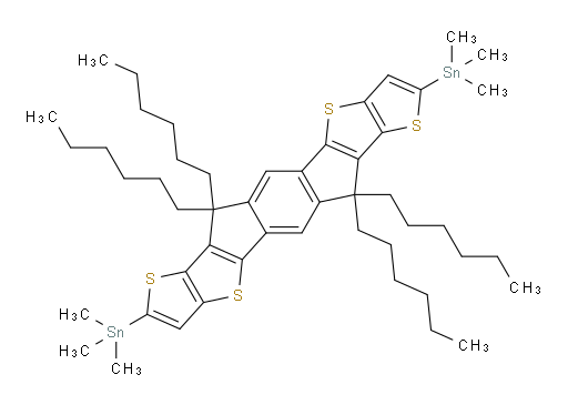 1,1′-(6,6,12,12-Tetrahexyl-6,12-dihydrodithieno[2,3-d:2′,3′-d′]-s-indaceno[1,2-b:5,6-b′]dithiophene-2,8-diyl)bis[1,1,1-trimethylstannane]