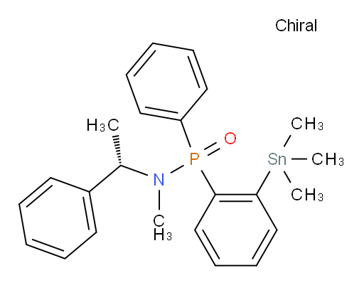 N-methyl-P-phenyl-N-((S)-1-phenylethyl)-P-(2-(trimethylstannyl)phenyl)phosphinic amide