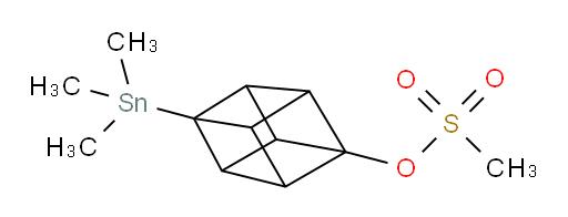 4-(trimethylstannyl)cuban-1-yl methanesulfonate