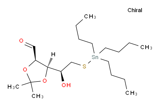 (4R,5R)-5-((S)-1-hydroxy-2-((tributylstannyl)thio)ethyl)-2,2-dimethyl-1,3-dioxolane-4-carbaldehyde