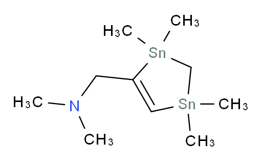 N,N-dimethyl-1-(1,1,3,3-tetramethyl-2,3-dihydro-1H-1,3-distannol-4-yl)methanamine