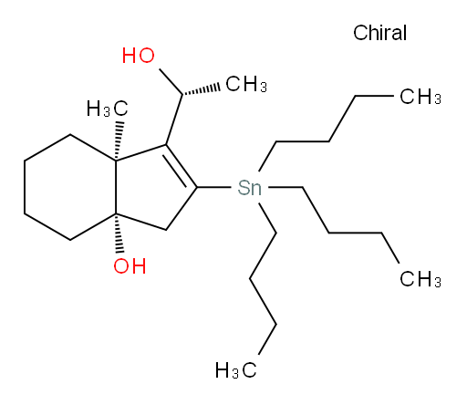 (3aS,7aS)-3-((R)-1-hydroxyethyl)-3a-methyl-2-(tributylstannyl)-3a,4,5,6,7,7a-hexahydro-1H-inden-7a-ol