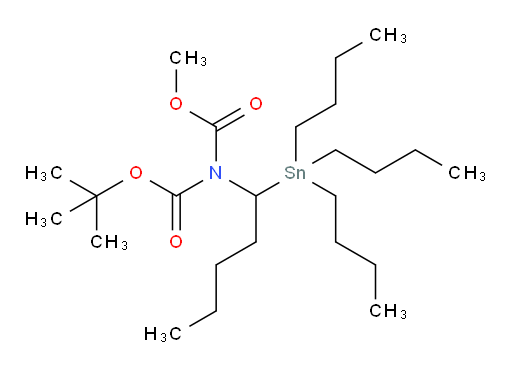 Imidodicarbonic acid, [1-(tributylstannyl)pentyl]-, 1,1-dimethylethyl methyl ester