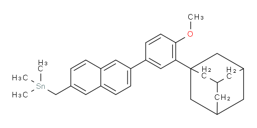 ((6-(3-(adamantan-1-yl)-4-methoxyphenyl)naphthalen-2-yl)methyl)trimethylstannane