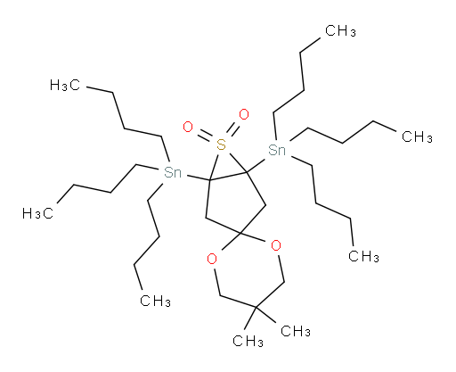 5',5'-dimethyl-1,5-bis(tributylstannyl)-6-thiaspiro[bicyclo[3.1.0]hexane-3,2'-[1,3]dioxane] 6,6-dioxide