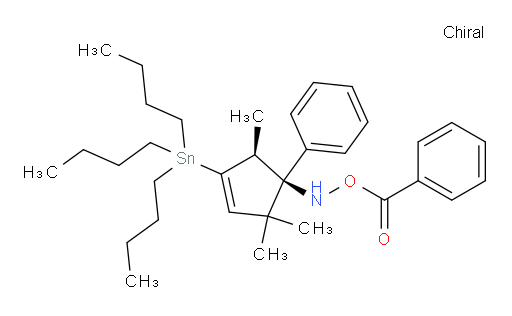 O-苯甲酰基-N-((1R,5S)-2,2,5-三甲基-1-苯基-4-(三丁基锡基)环戊-3-烯-1-基)羟基l胺