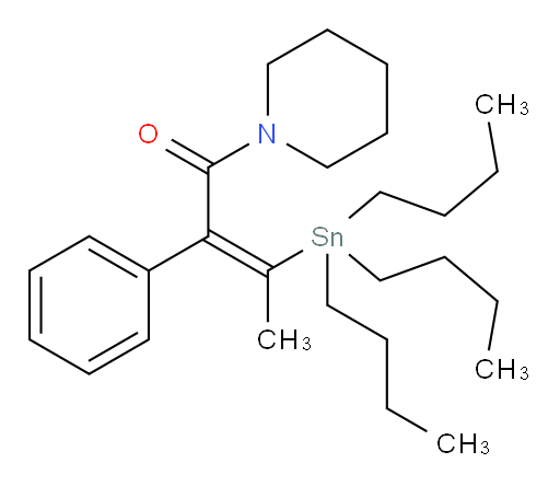 (Z)-2-苯基-1-(哌啶-1-基)-3-(三丁基锡基)丁-2-烯-1-酮