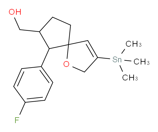 (6-(4-氟苯基)-3-(三甲基锡基)-1-氧杂螺[4.4]壬-3-烯-7-基)甲醇