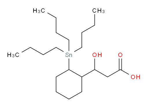 3-羟基-3-(2-(三丁基锡基)环己基)丙酸