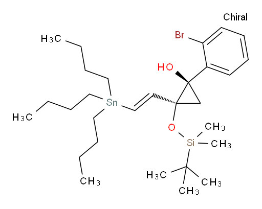 (1R,2S)-1-(2-溴苯基)-2-((叔丁基二甲基sil氧基))-2-((E)-2-(三丁基锡基)乙烯基)环丙醇