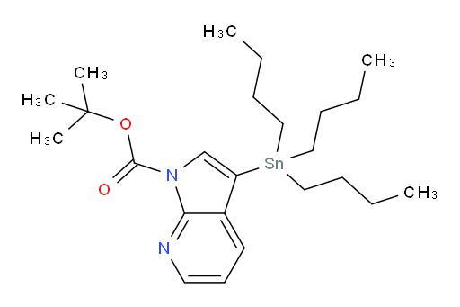 叔丁基 3-(三丁基锡基)-1H-吡咯并[2,3-b]吡啶-1-甲酸酯